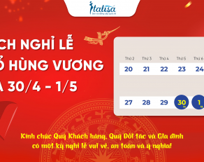 THÔNG BÁO: LỊCH NGHỈ LỄ GIỖ TỔ HÙNG VƯƠNG VÀ 30/4 - 1/5